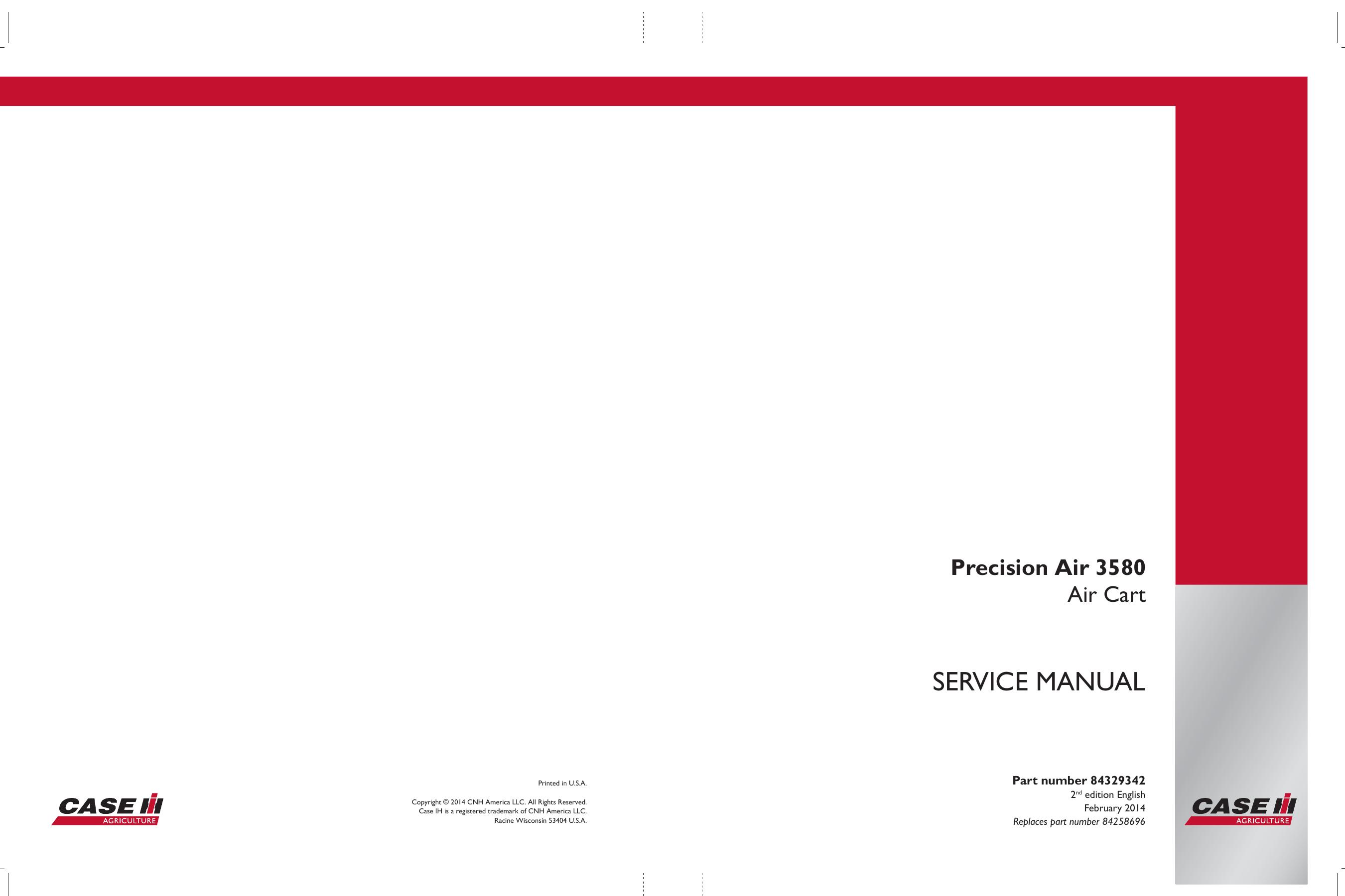 Precision Air 3580 Service Manual